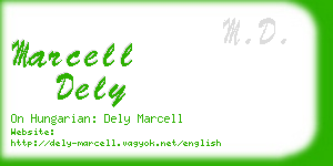 marcell dely business card